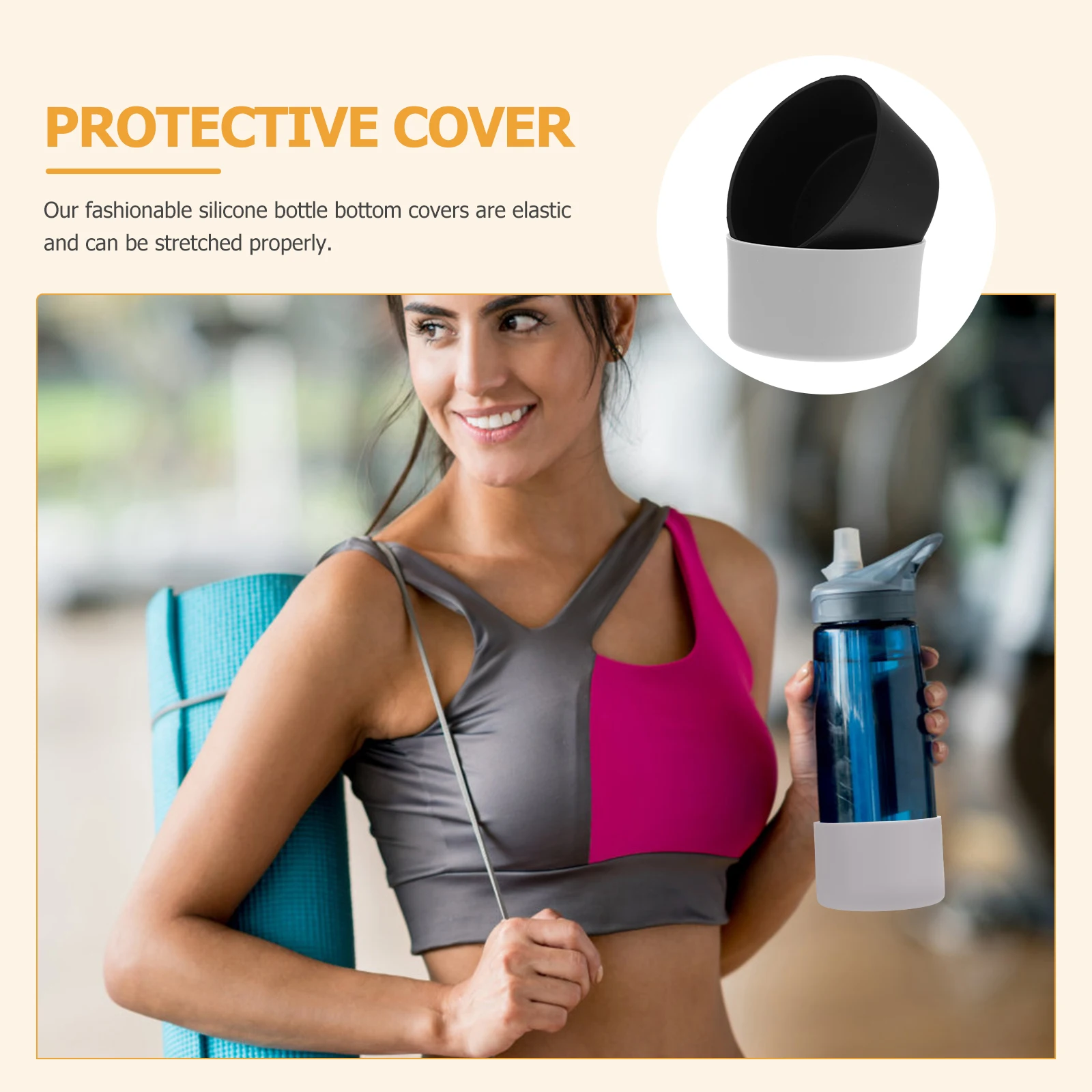 Versatile Bottle Cover Anti-slip Silicone Sleeve Water Protector Kettle Removable Silica Gel
Versatile Bottle Cover Anti-slip Silicone Sleeve Water Protector Kettle Removable Silica Gel