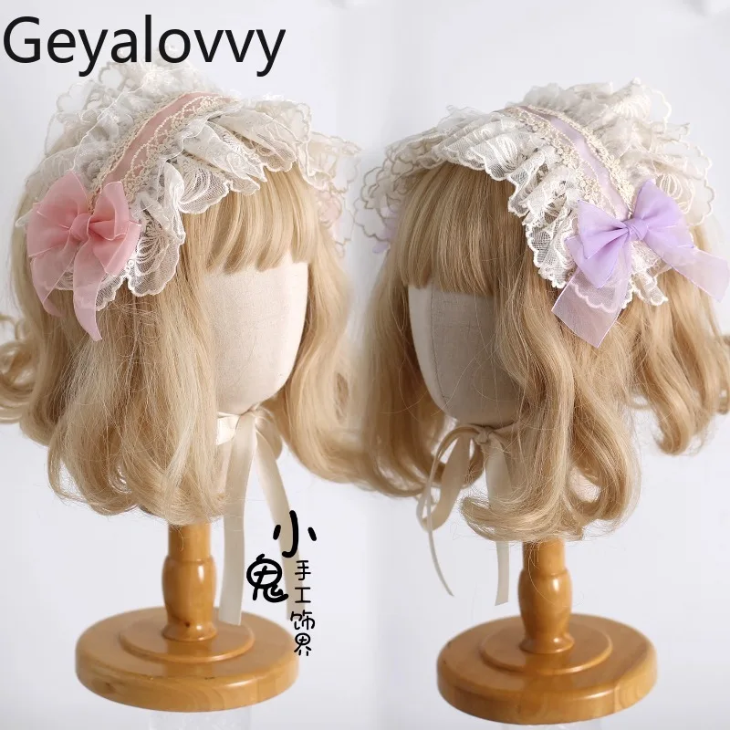 Multicolor Original Lolita Headband Sweet Lace Bow Japanese Style Cute Versatile Hair Accessory Kawaii Hairbows for Girls
Multicolor Original Lolita Headband Sweet Lace Bow Japanese Style Cute Versatile Hair Accessory Kawaii Hairbows for Girls