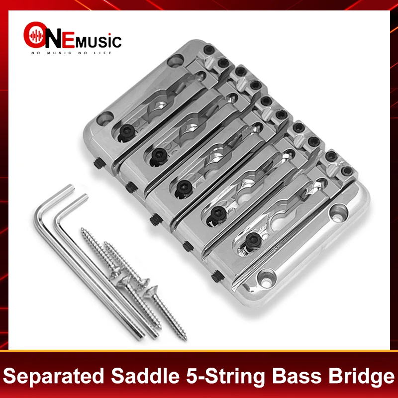Separated Saddle 5-String Bass Bridge 92.5x60MM String Body Through String Spacing 15MM Bass Fixed Bridge Black/Gold/Chrome
Separated Saddle 5-String Bass Bridge 92.5x60MM String Body Through String Spacing 15MM Bass Fixed Bridge Black/Gold/Chrome