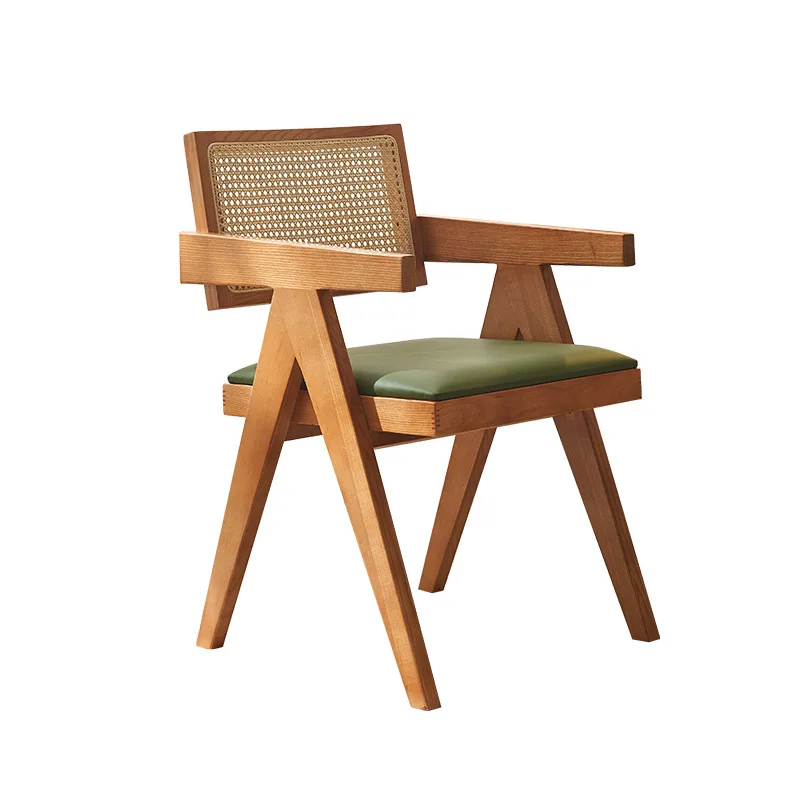 Japanese-style solid wood dining chair ins simple backrest rattan chair single leisure chair designer small apartment
Japanese-style solid wood dining chair ins simple backrest rattan chair single leisure chair designer small apartment
