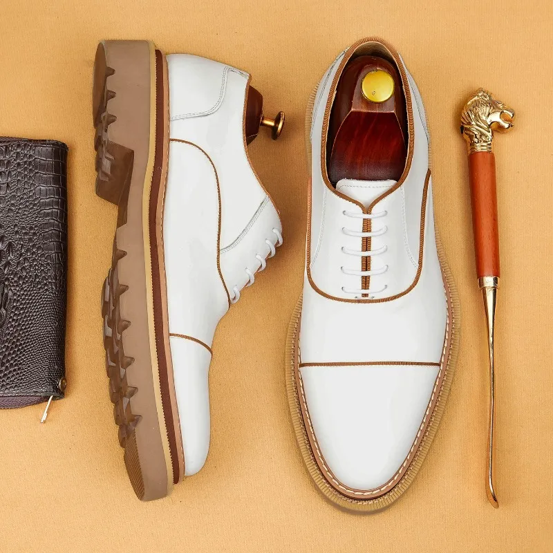 Elegant Mens Dress Derby Shoes Luxury Handmade Genuine Leather 2026 Autumn British Style Fashion Wedding Business Shoes Man
Elegant Mens Dress Derby Shoes Luxury Handmade Genuine Leather 2026 Autumn British Style Fashion Wedding Business Shoes Man