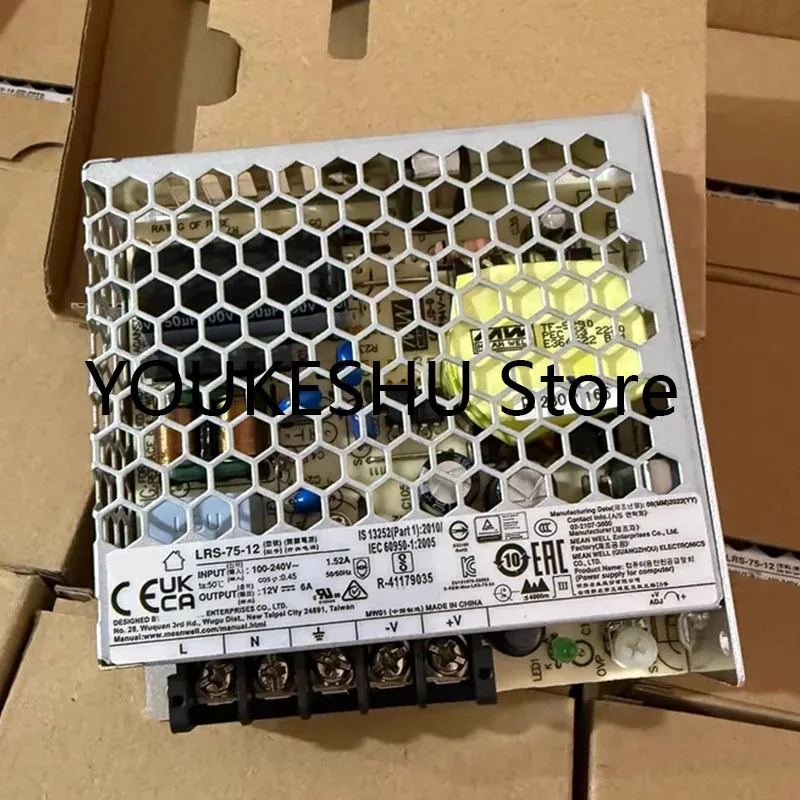 New LRS-75-12 72W Single Output Switching Power Supply LRS-75 12V 6A
New LRS-75-12 72W Single Output Switching Power Supply LRS-75 12V 6A