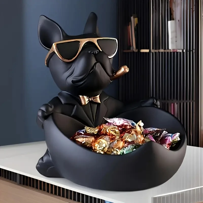 Creative Sunglasses Cool Dog Statue Bulldog Statue Storage Box Animal Decoration Resin Craft Art Statue Home Decoration Gift
Creative Sunglasses Cool Dog Statue Bulldog Statue Storage Box Animal Decoration Resin Craft Art Statue Home Decoration Gift