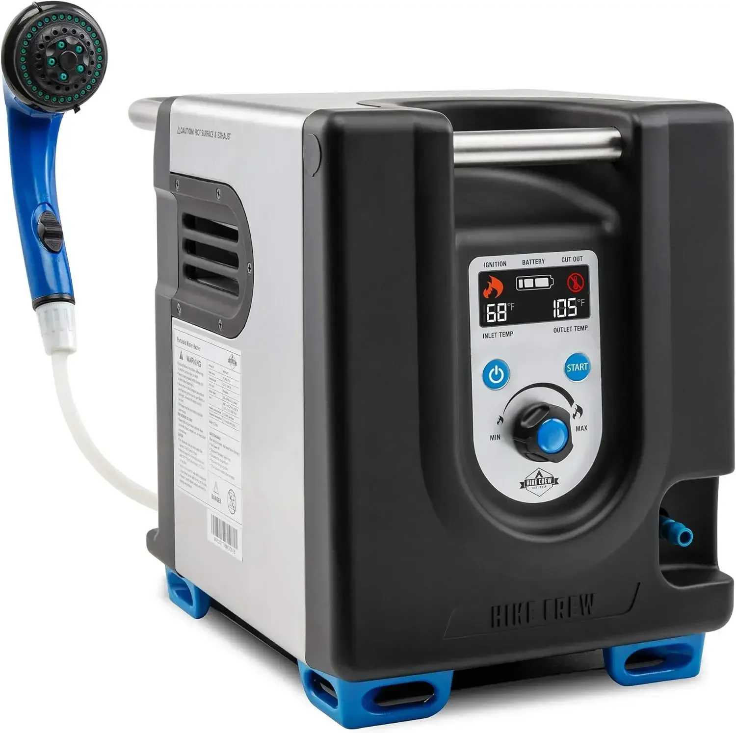 Portable Propane Water Heater & Shower Pump w/Built-in Battery | Compact Outdoor Cleaning & Showering System w/LCD,
Portable Propane Water Heater & Shower Pump w/Built-in Battery | Compact Outdoor Cleaning & Showering System w/LCD,
