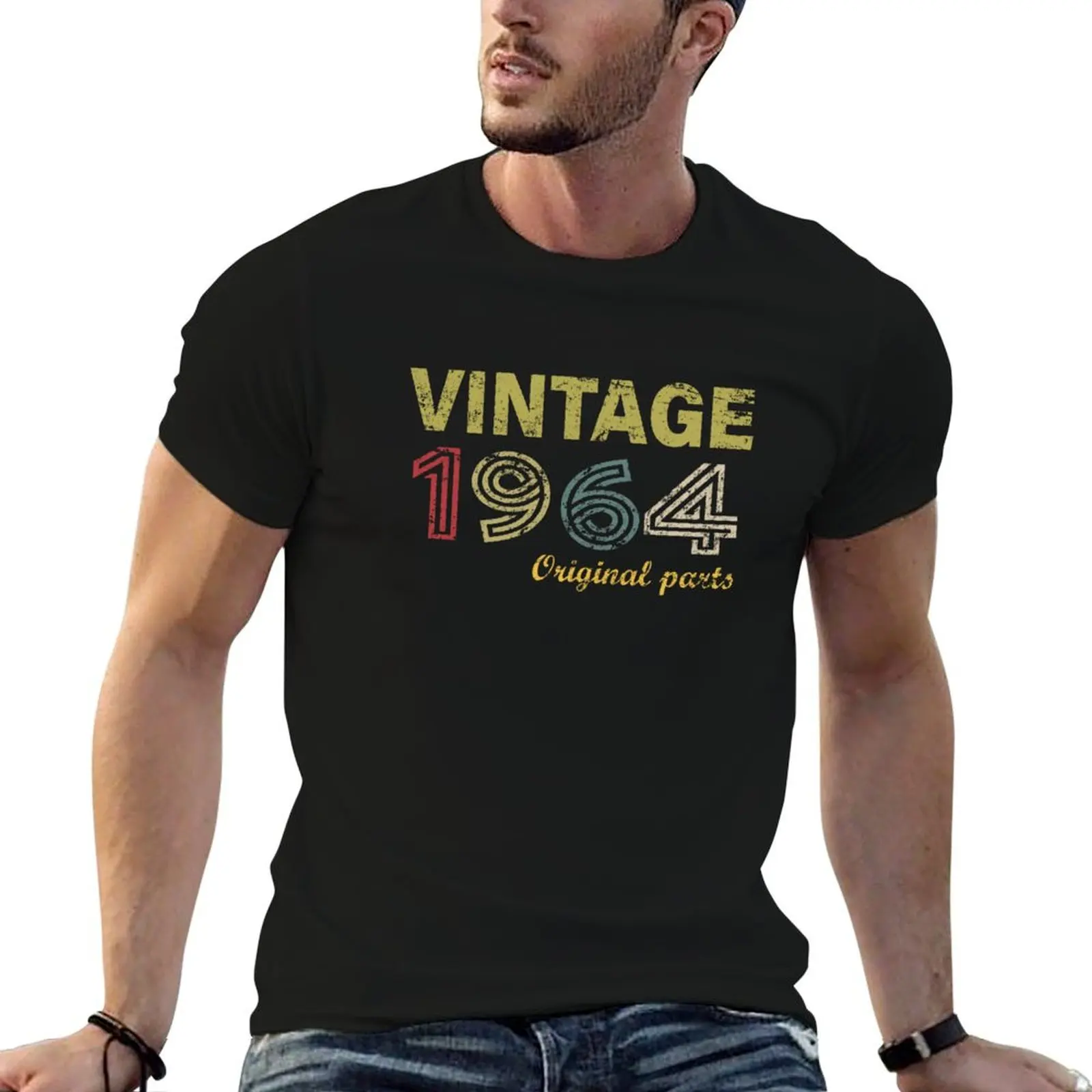Vintage 1964 Original Parts Cool 60th Birthday T-Shirt for a boy luxury t-shirt fashion shirts graphics tshirts for men
Vintage 1964 Original Parts Cool 60th Birthday T-Shirt for a boy luxury t-shirt fashion shirts graphics tshirts for men