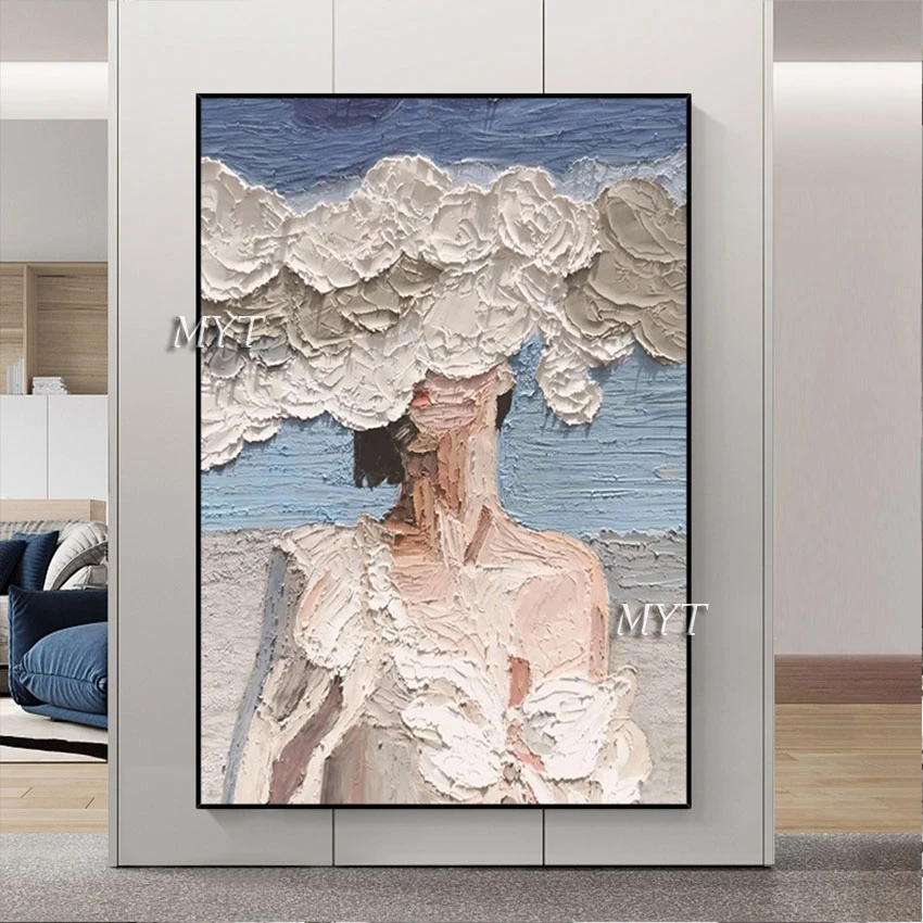 Modern Abstract Textured Canvas Art Picture Unframed White Clothes Figure Painting Hottest Sexy Girls Knife Oil Painting Wall
Modern Abstract Textured Canvas Art Picture Unframed White Clothes Figure Painting Hottest Sexy Girls Knife Oil Painting Wall