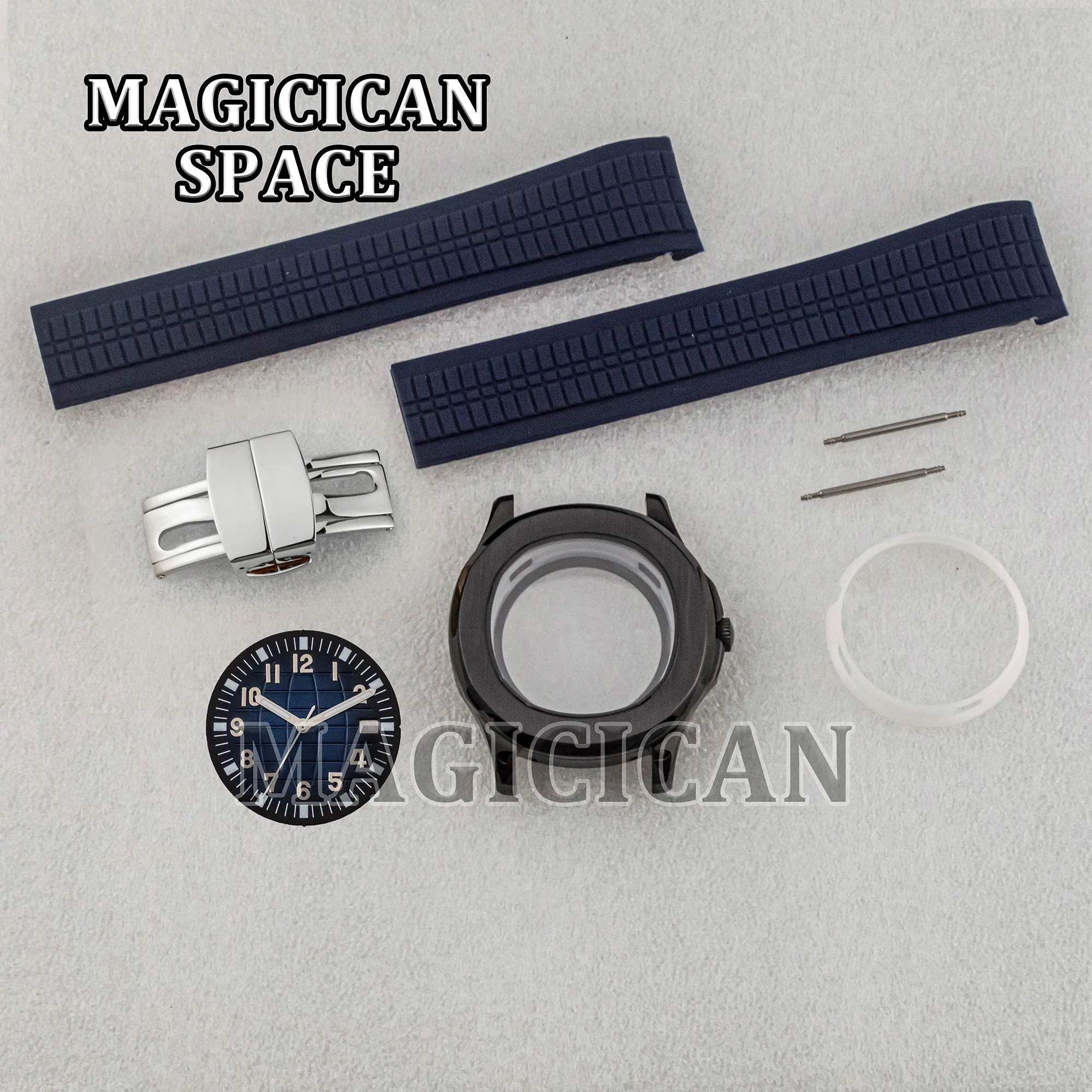 42mm NH35 Case Luminous Hands Dial Rubber Strap Sapphire for AQUANAUT Nautilus Watch Mod Parts Replacements NH34/35/36 Movement
42mm NH35 Case Luminous Hands Dial Rubber Strap Sapphire for AQUANAUT Nautilus Watch Mod Parts Replacements NH34/35/36 Movement