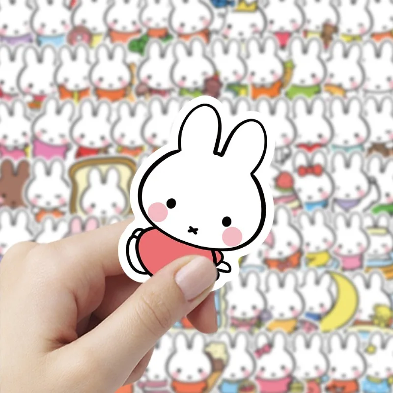 100PCS New Kawaii Miffy Series Cute Sticker Cartoon Character Creativity Printing Water Cup Notebook Waterproof Sticker Gifts
100PCS New Kawaii Miffy Series Cute Sticker Cartoon Character Creativity Printing Water Cup Notebook Waterproof Sticker Gifts