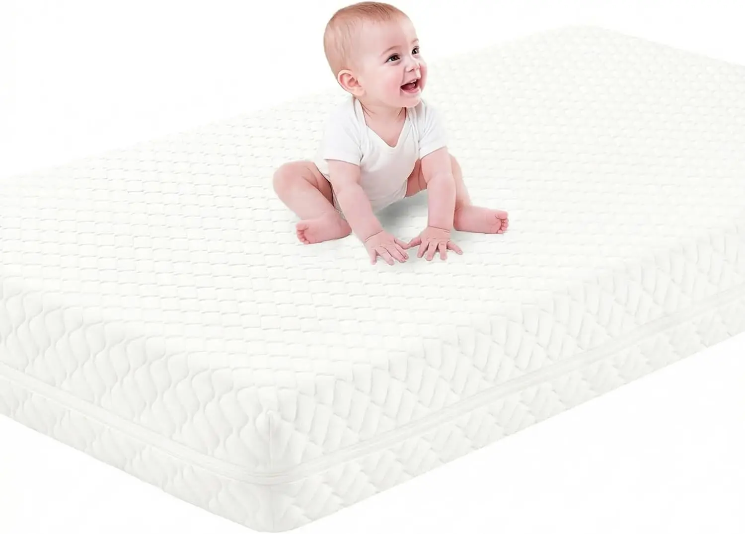 Dual-Sided Crib Mattress, Breathable Memory Foam, Removable Washable Cover, Fits Standard Cribs, 52x28x5 Inches
Dual-Sided Crib Mattress, Breathable Memory Foam, Removable Washable Cover, Fits Standard Cribs, 52x28x5 Inches