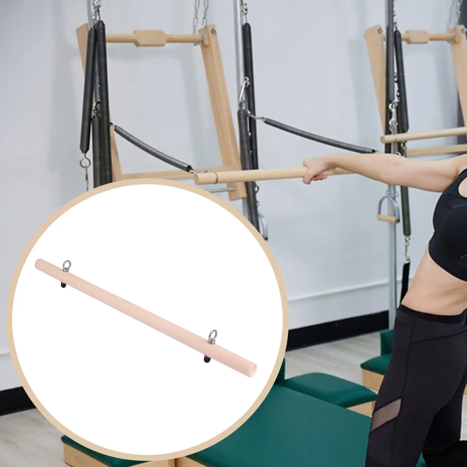 Pilates Roll down Bar Yoga Stick Balance Pole Home Workout Support for Office Training Pilates Part Pulling Rod 
Pilates Roll down Bar Yoga Stick Balance Pole Home Workout Support for Office Training Pilates Part Pulling Rod