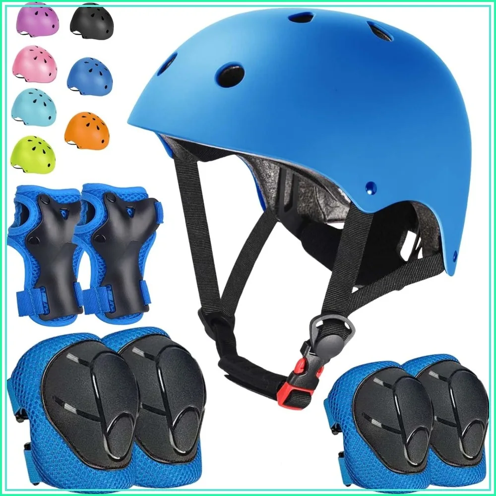 Adjustable Kids Bike Helmet Set Ages 3-15, Multi-Sport Protection for Skateboarding Scooter Rollerblade
Adjustable Kids Bike Helmet Set Ages 3-15, Multi-Sport Protection for Skateboarding Scooter Rollerblade