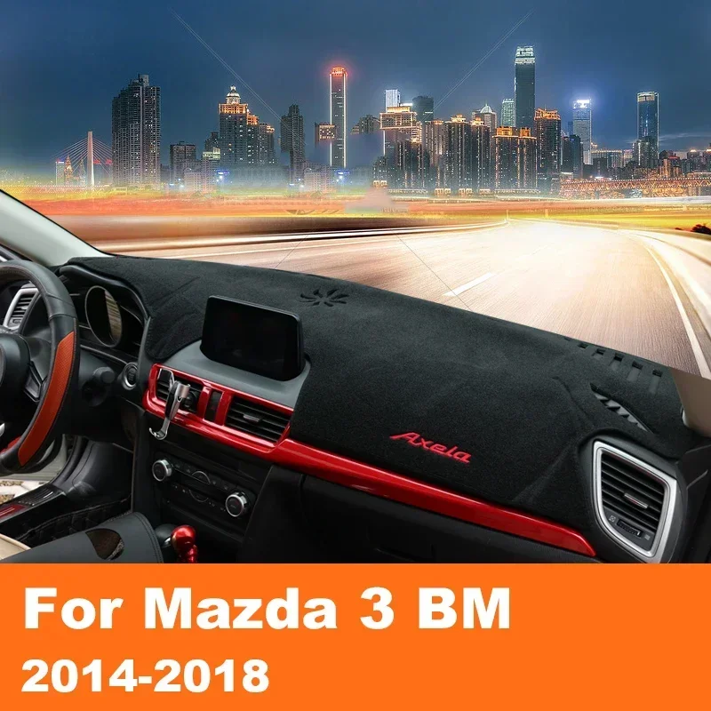 Коврик-накладка на приборную панель автомобиля (защита от бликов) для Mazda 3 Axela BM 2014-2018 (левый руль)
Коврик-накладка на приборную панель автомобиля (защита от бликов) для Mazda 3 Axela BM 2014-2018 (левый руль)