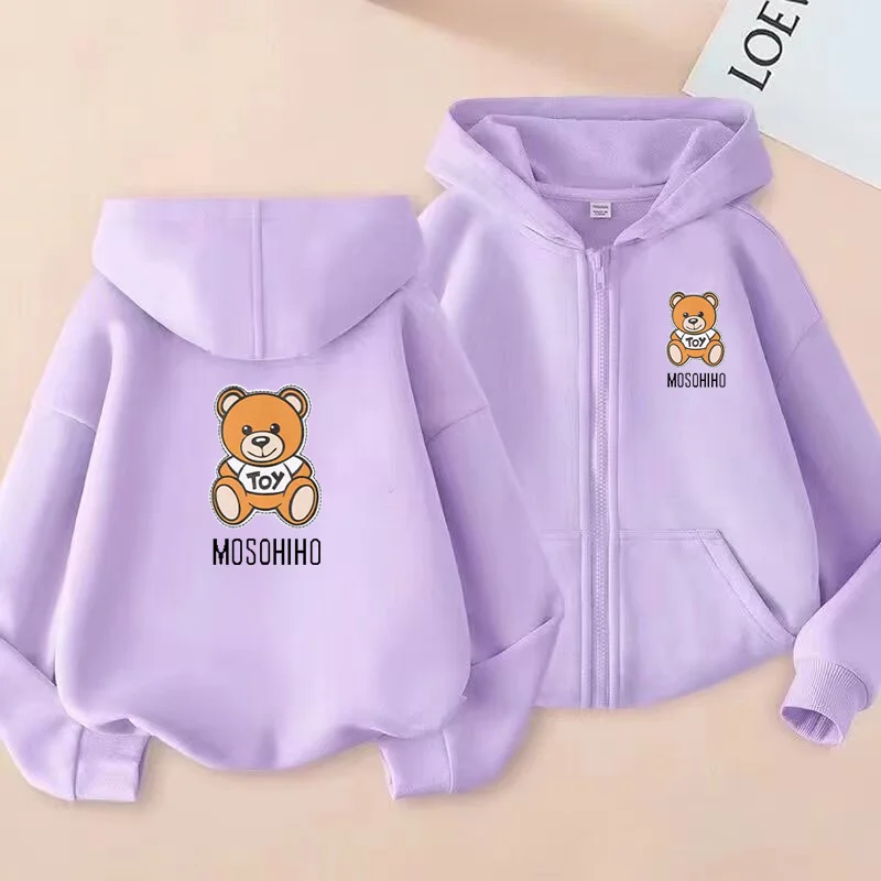 Children's Sportswear and Zippered Sports Jackets with Loose and Cute Bear Print Patterns Are Suitable for Students and Toddlers
Children's Sportswear and Zippered Sports Jackets with Loose and Cute Bear Print Patterns Are Suitable for Students and Toddlers