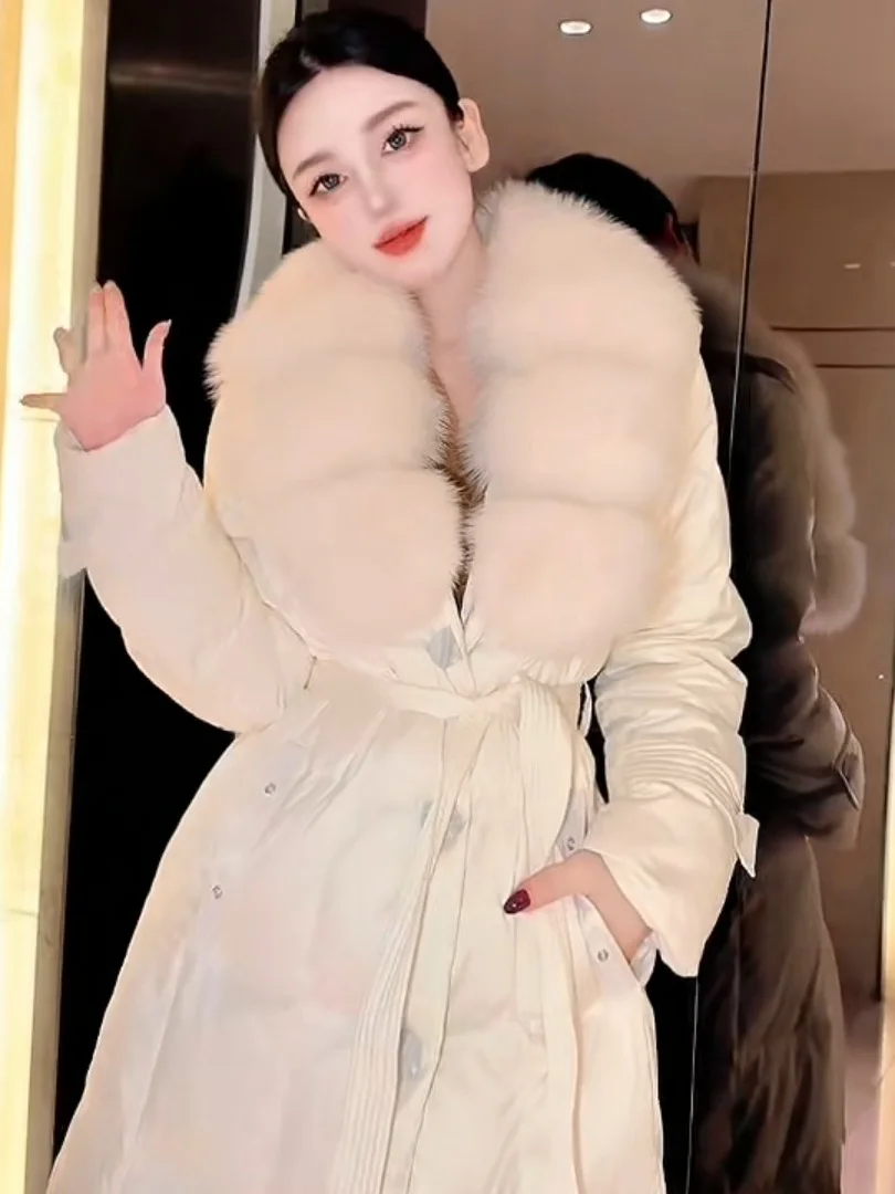 Quilted Jacket Women's Fashion 2026 New Style Waist-Cinching Long Length Warmth Fur Collar Elegant Outerwear
Quilted Jacket Women's Fashion 2026 New Style Waist-Cinching Long Length Warmth Fur Collar Elegant Outerwear