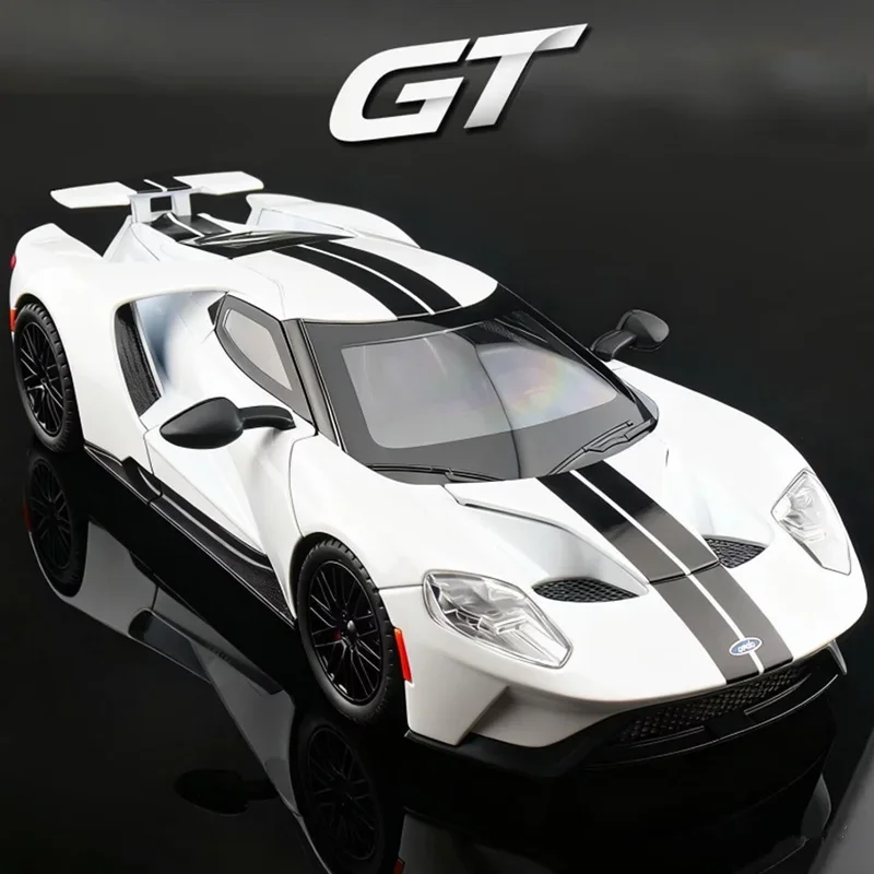 Масштабная модель спортивного автомобиля Ford GT 1:24 из сплава, литая под давлением, металлическая гоночная машина, имитация звука и света, коллекционная игрушка для детей, подарок
Масштабная модель спортивного автомобиля Ford GT 1:24 из сплава, литая под давлением, металлическая гоночная машина, имитация звука и света, коллекционная игрушка для детей, подарок