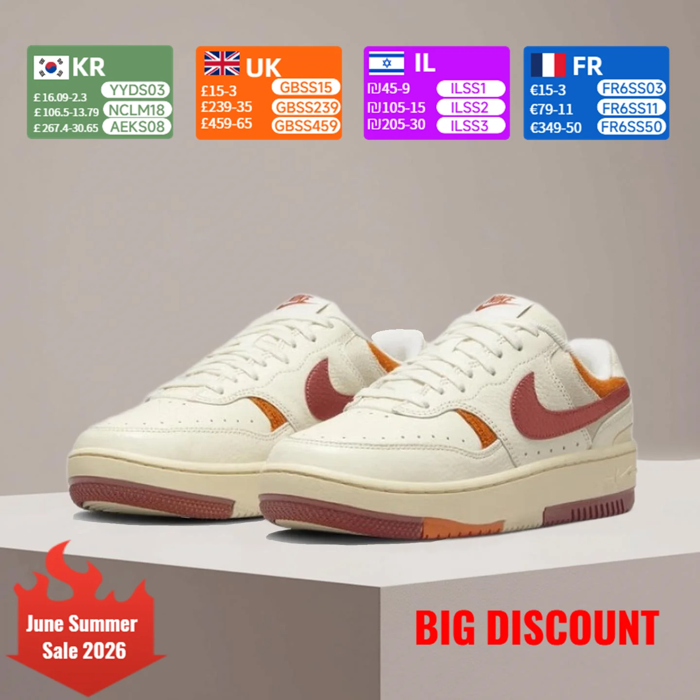 Nike Gamma Force Unisex Classic Fashionable Versatile Slip-Resistant Durable Skate Shoes FQ2766-100
Nike Gamma Force Unisex Classic Fashionable Versatile Slip-Resistant Durable Skate Shoes FQ2766-100