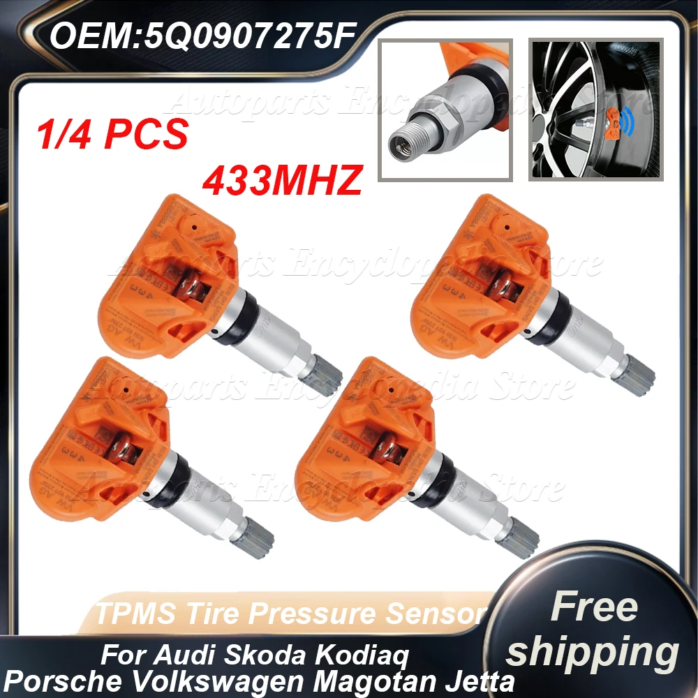 1/4 шт. 5Q0907275F для Audi RS3 Skoda Kodiaq Porsche 718 Volkswagen Arteon Golf Eos Magotan Jetta датчик давления в шинах 
1/4 шт. 5Q0907275F для Audi RS3 Skoda Kodiaq Porsche 718 Volkswagen Arteon Golf Eos Magotan Jetta датчик давления в шинах