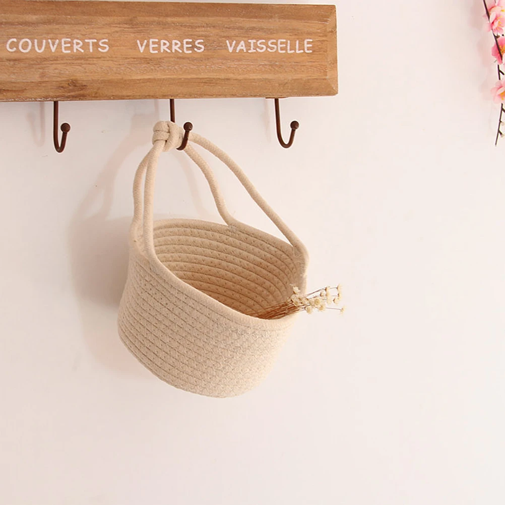 Storage Basket Cotton Rope Nursery Woven Planter Hanging Bag Nordic Shelf Organizer Bins Handle Organization Baskets Beige Baby
Storage Basket Cotton Rope Nursery Woven Planter Hanging Bag Nordic Shelf Organizer Bins Handle Organization Baskets Beige Baby