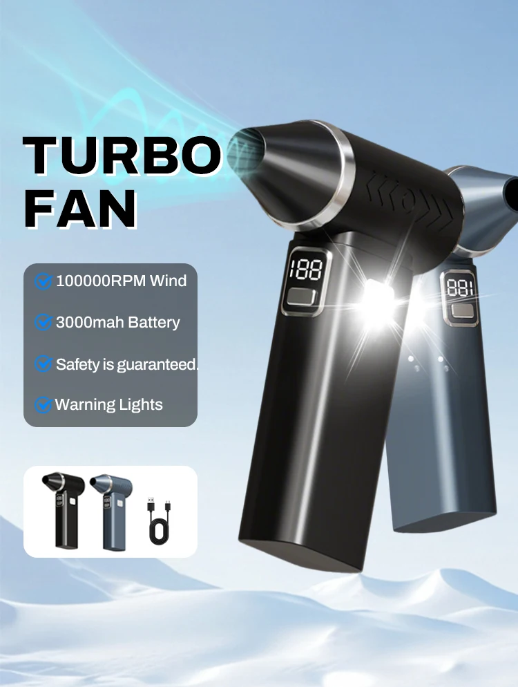 100000 RPM Violent Mini Brushless Turbo Jet Fan Cordless Powerful Blower with High Speed Duct Fan Motor 58m/s Jet Dry Fan
100000 RPM Violent Mini Brushless Turbo Jet Fan Cordless Powerful Blower with High Speed Duct Fan Motor 58m/s Jet Dry Fan