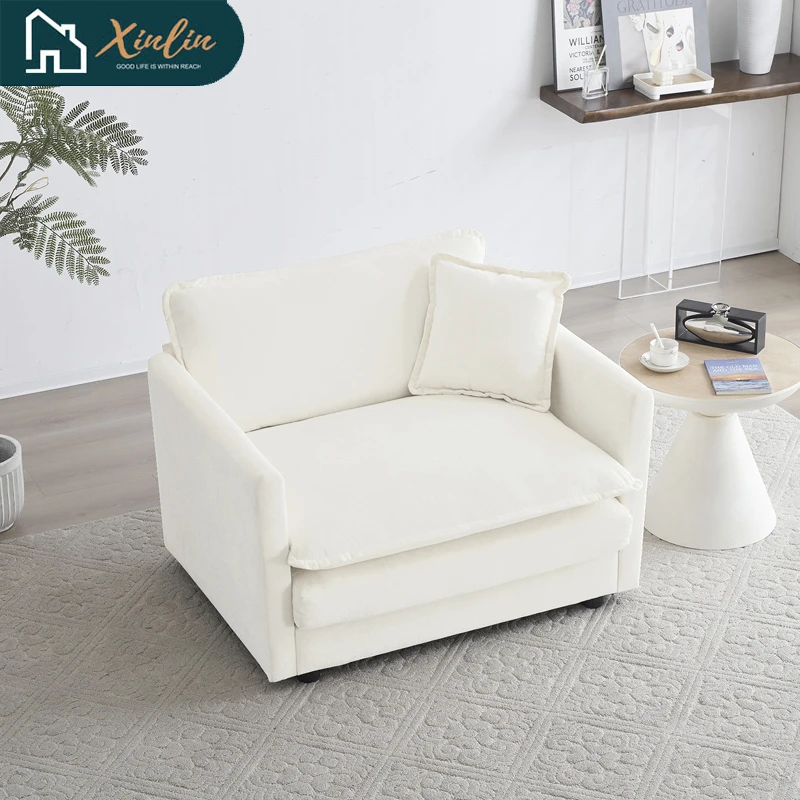 HOT SALEFrees Shipping Comfy Deep Single Seat Sofa Upholstered Reading Armchair Living Room Chair White Chenille Fabric 1 Toss P
HOT SALEFrees Shipping Comfy Deep Single Seat Sofa Upholstered Reading Armchair Living Room Chair White Chenille Fabric 1 Toss P