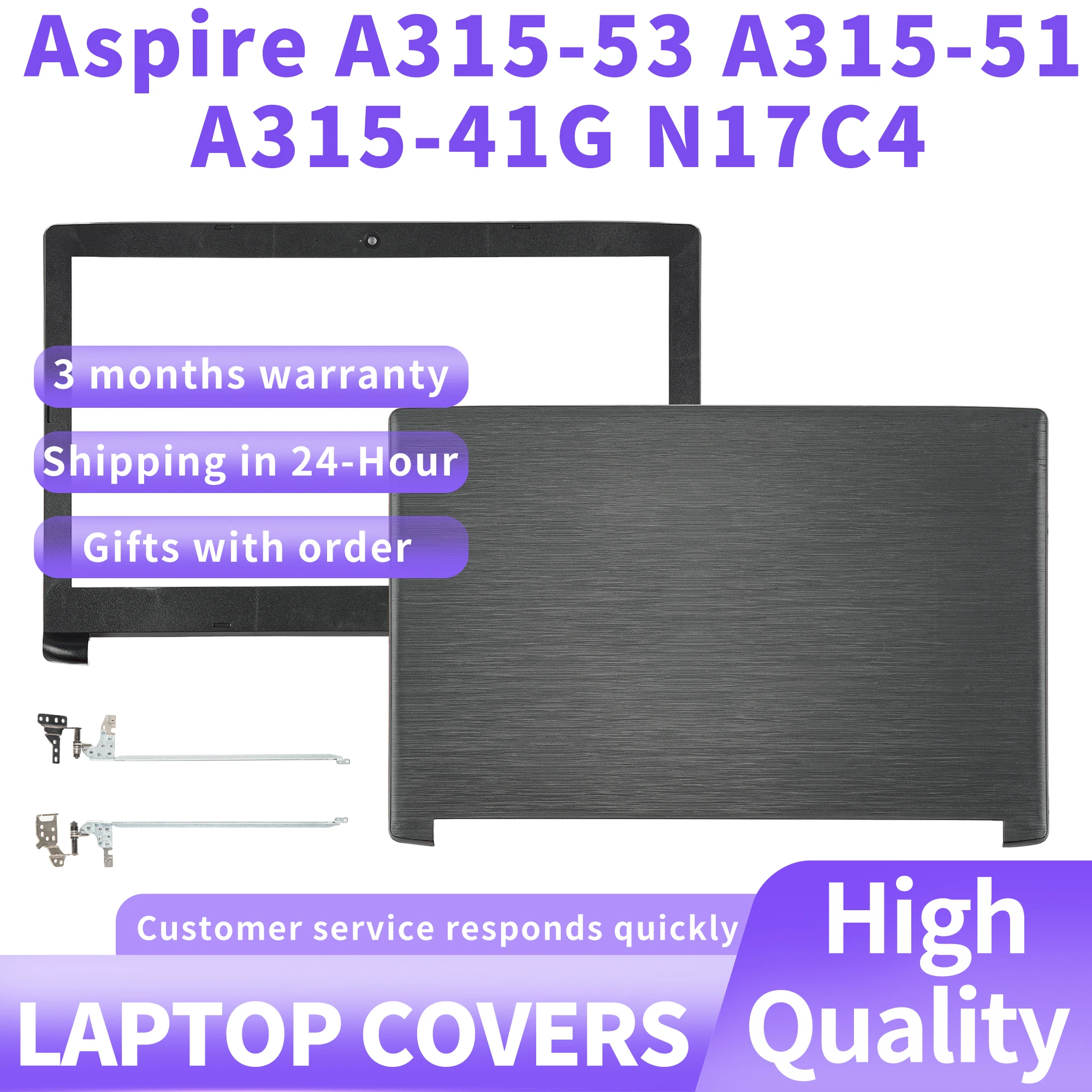 Новый чехол для Acer Aspire A315-53 A315-51 A315-51G A315-41 A315-41G N17C4, петли лицевой панели верхней крышки, 15,6 дюйма
Новый чехол для Acer Aspire A315-53 A315-51 A315-51G A315-41 A315-41G N17C4, петли лицевой панели верхней крышки, 15,6 дюйма