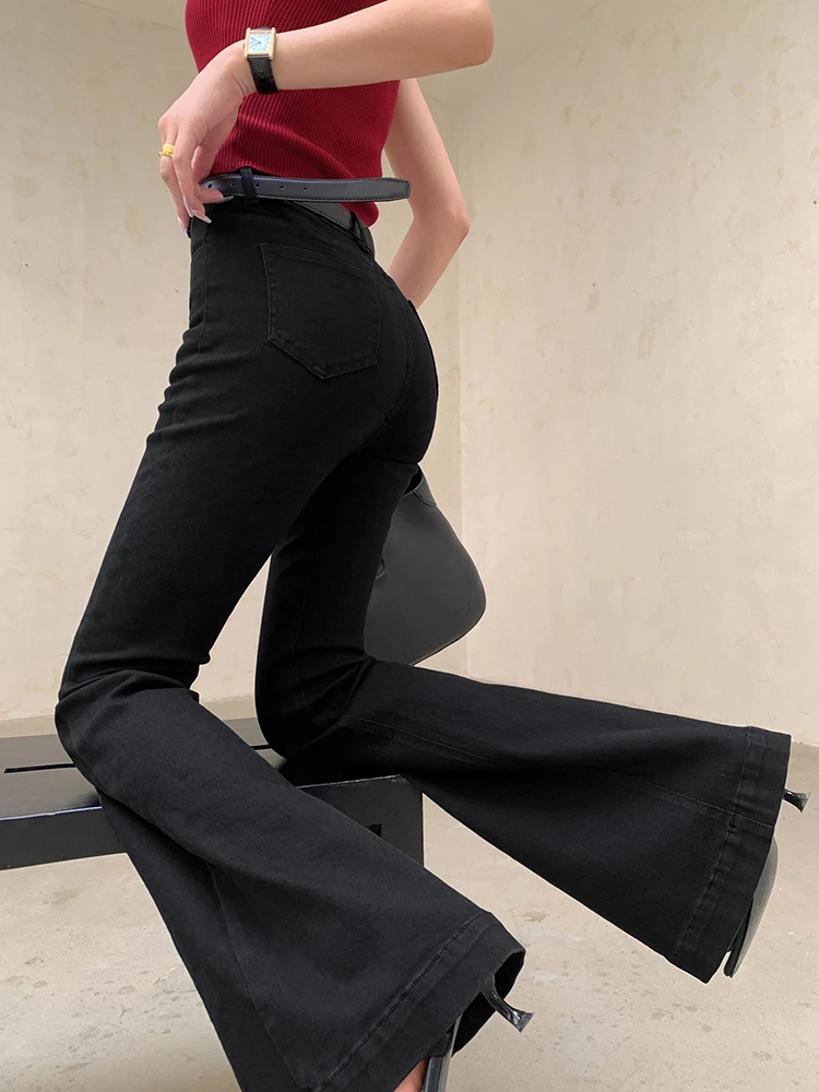 JWUNIQUE Women's Black High Waist Skinny Jeans Spring Autumn Long Pants Cotton Stretch Denim Micro Flared Bootcut Jeans
JWUNIQUE Women's Black High Waist Skinny Jeans Spring Autumn Long Pants Cotton Stretch Denim Micro Flared Bootcut Jeans