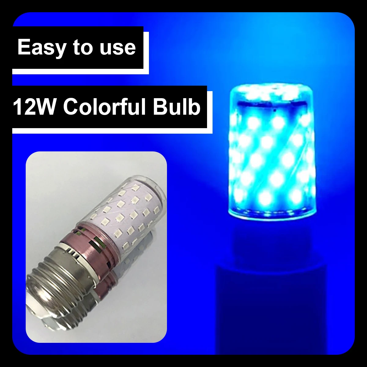 E27 Led Colorful Corn Bulb SMD 2835 Chip No Flash 12w Red/blue/green/pink/purple/yellow Ac220v 270/beam Lampada Lamps Decorative
E27 Led Colorful Corn Bulb SMD 2835 Chip No Flash 12w Red/blue/green/pink/purple/yellow Ac220v 270/beam Lampada Lamps Decorative