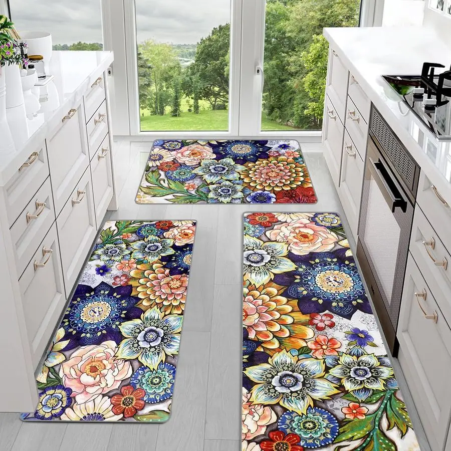 Kitchen Mats for Floor, Boho Kitchen Rugs Sets of 3, Non Slip Washable Kitchen Runner Rug, Rugs for Kitchen Floor, Hallways, Ent
Kitchen Mats for Floor, Boho Kitchen Rugs Sets of 3, Non Slip Washable Kitchen Runner Rug, Rugs for Kitchen Floor, Hallways, Ent