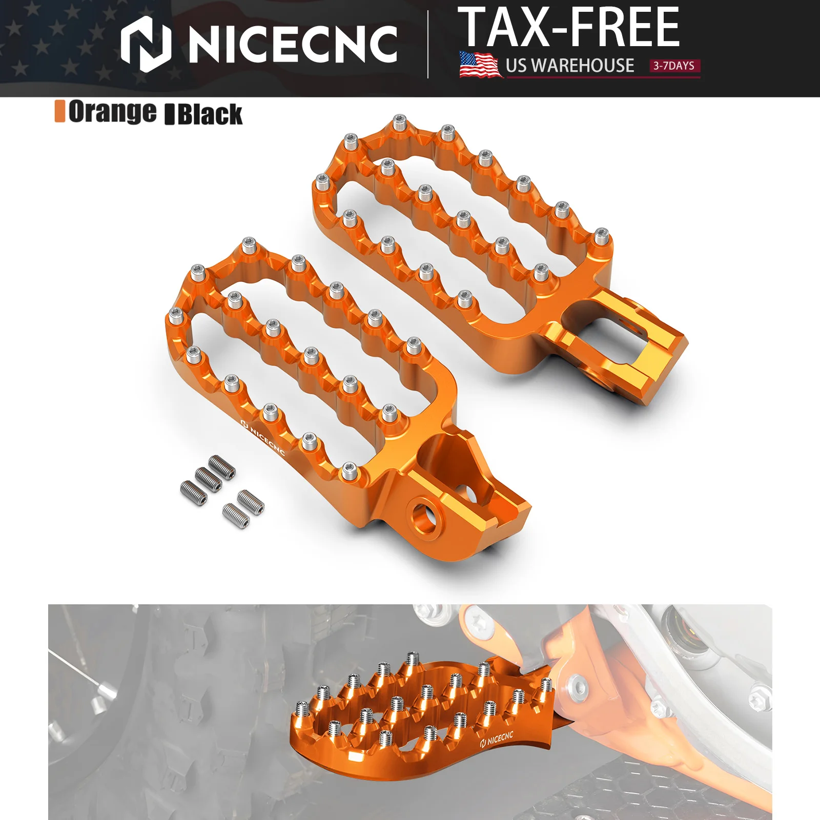 For 2023 KTM EXC 300 EXC EXCF 500 450 400 350 300 250 200 150 125 SX XC F 2017-2022 CNC Motorcycle Foot Pegs Footrest Enlarged
For 2023 KTM EXC 300 EXC EXCF 500 450 400 350 300 250 200 150 125 SX XC F 2017-2022 CNC Motorcycle Foot Pegs Footrest Enlarged