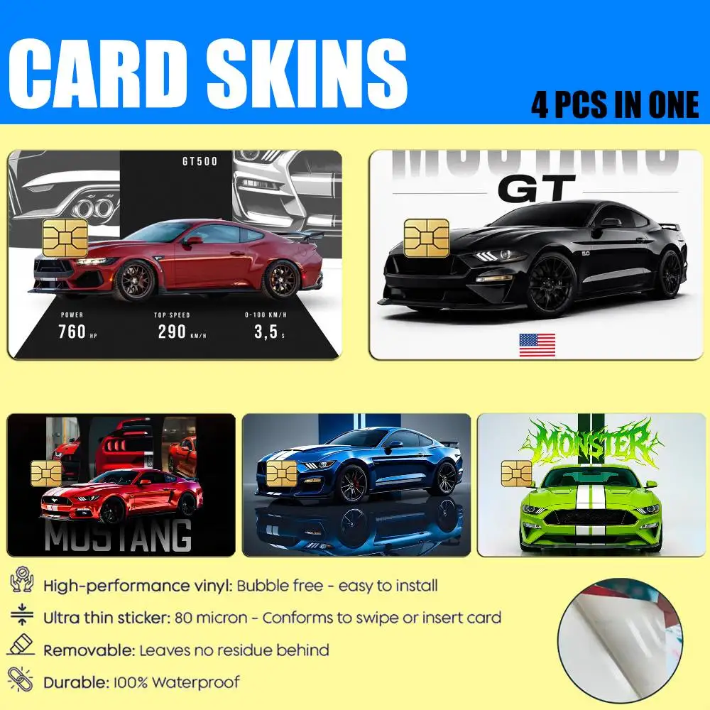 SportCar M-Muscle Cars Coyote V8 X GT500 Card Stickers for Bank Access Protective Waterproof Film Cover Sticker Gift
SportCar M-Muscle Cars Coyote V8 X GT500 Card Stickers for Bank Access Protective Waterproof Film Cover Sticker Gift