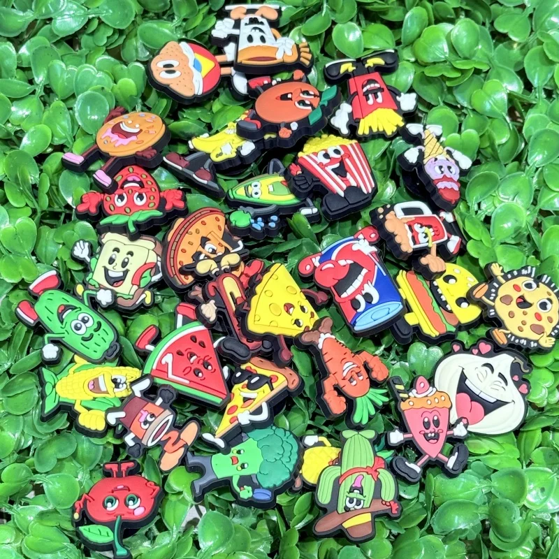 1pcs Food Tomato Watermelon Cheese Pizza French Fries Cactus Mexico PVC Shoe Charms Garden Shoes Button Decorations Accessories
1pcs Food Tomato Watermelon Cheese Pizza French Fries Cactus Mexico PVC Shoe Charms Garden Shoes Button Decorations Accessories