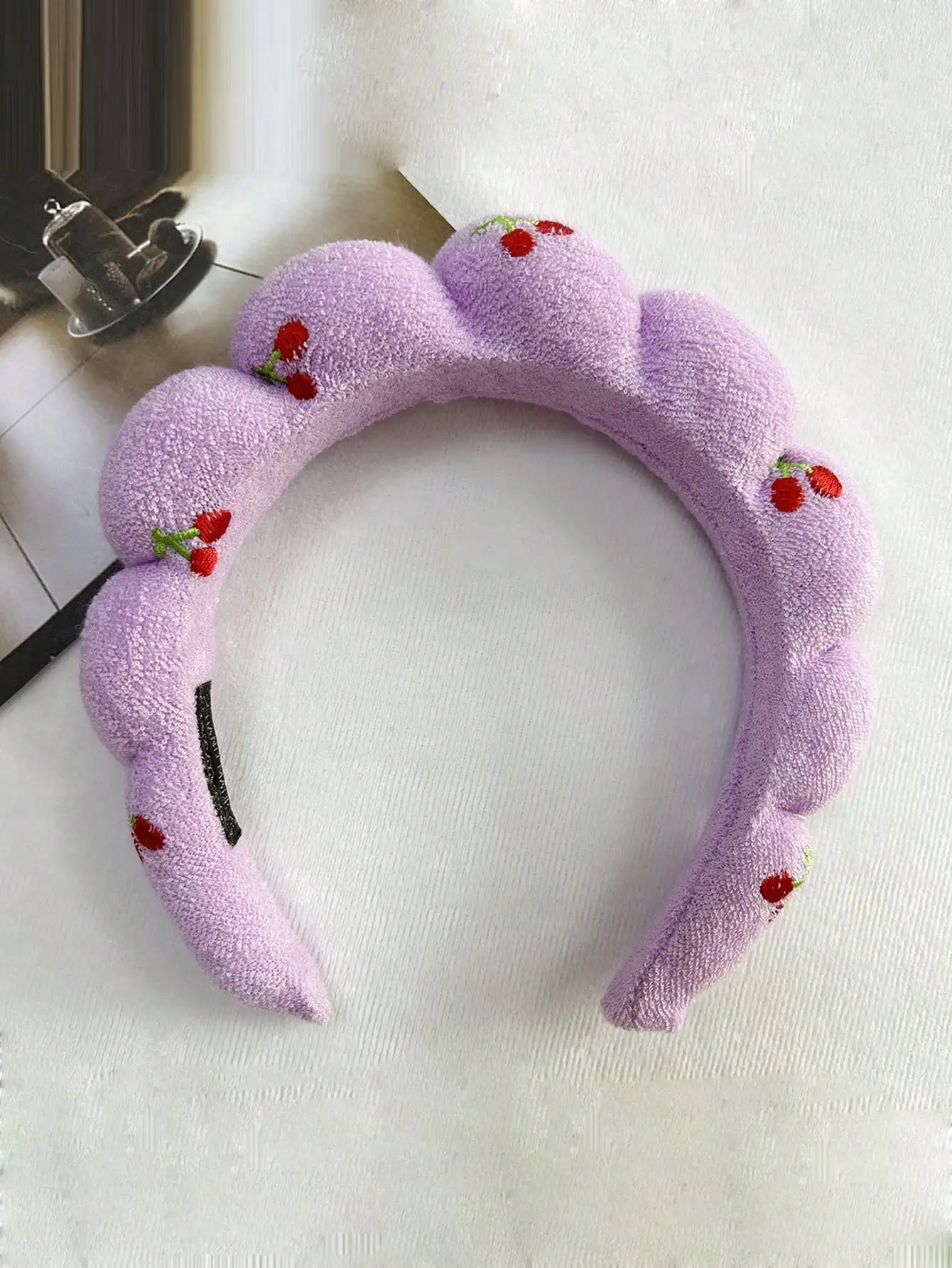 Cherry Embroidered Fluffy Headband For Women Fashion Hair Accessory
Cherry Embroidered Fluffy Headband For Women Fashion Hair Accessory
