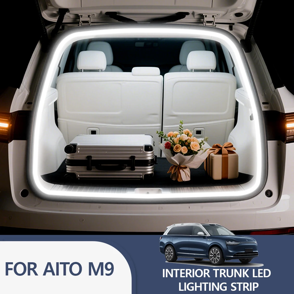 FOR AITO M9 Rear Trunk LED Light Bar Strips Trunk Interior Decorative Lamp Strip Luggage Atmosphere Light
FOR AITO M9 Rear Trunk LED Light Bar Strips Trunk Interior Decorative Lamp Strip Luggage Atmosphere Light