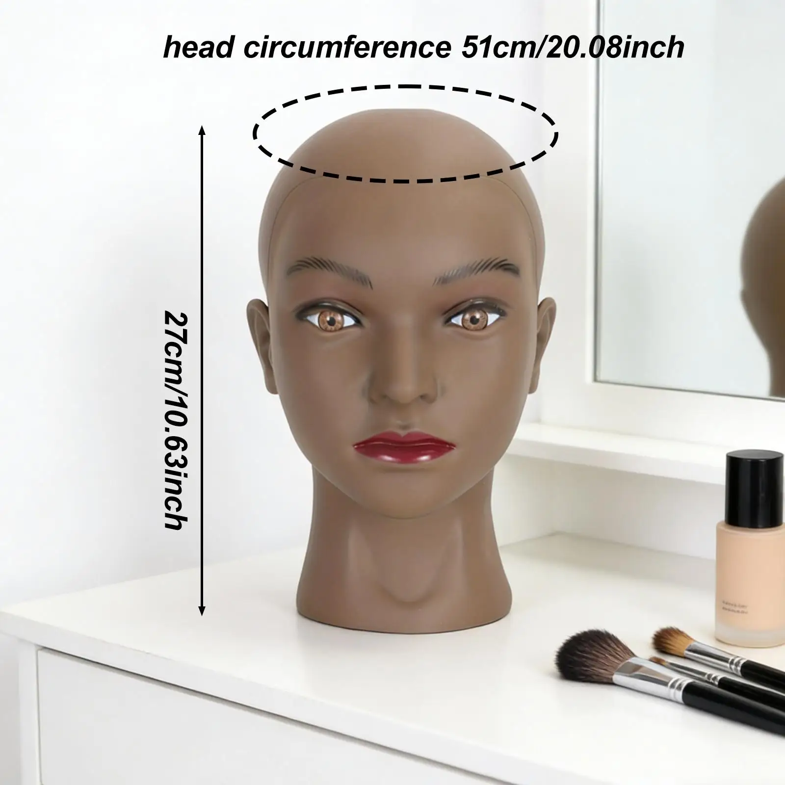 Mannequin Head Manikin Head Prop Professional PVC Stylist Display Model Wig Display for Cap Styling Scarves Hats Headdress
Mannequin Head Manikin Head Prop Professional PVC Stylist Display Model Wig Display for Cap Styling Scarves Hats Headdress