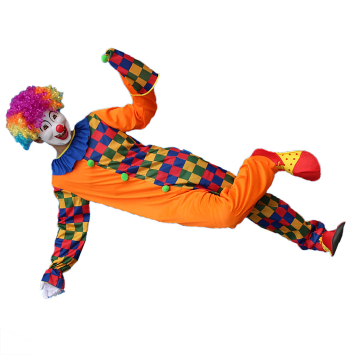 Clown Costume Adult Men Halloween Carnival Outfits Circus Costumes Lightweight Comfortable Texture Washable Reusable
Clown Costume Adult Men Halloween Carnival Outfits Circus Costumes Lightweight Comfortable Texture Washable Reusable