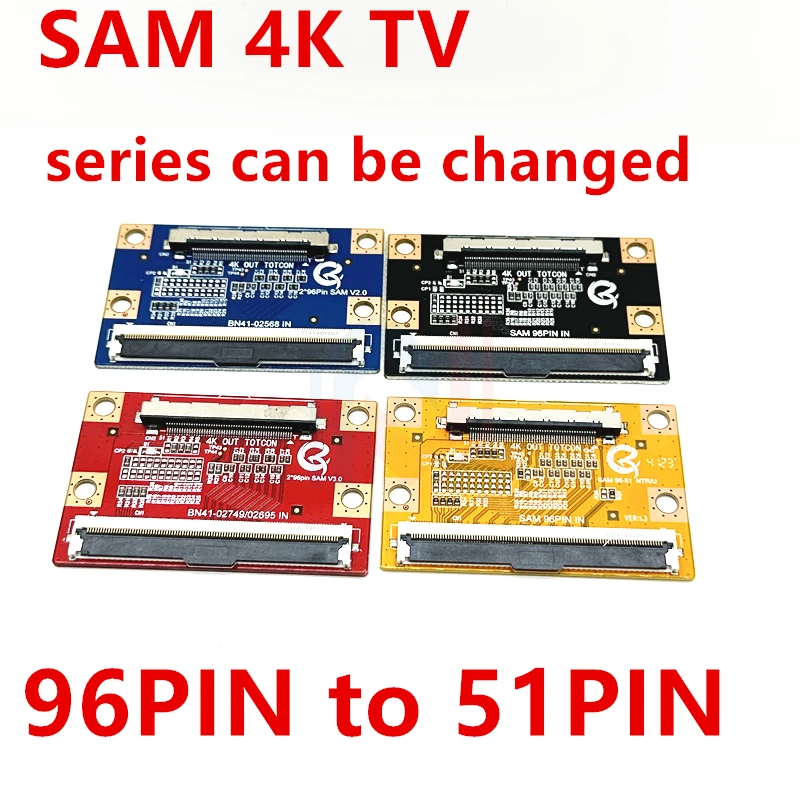 For Samsung 4K TV 96pin to 51pin Converter Adapter 96P to 51P QK-96P TO 51P 4K signal adapter board No technical support provide
For Samsung 4K TV 96pin to 51pin Converter Adapter 96P to 51P QK-96P TO 51P 4K signal adapter board No technical support provide
