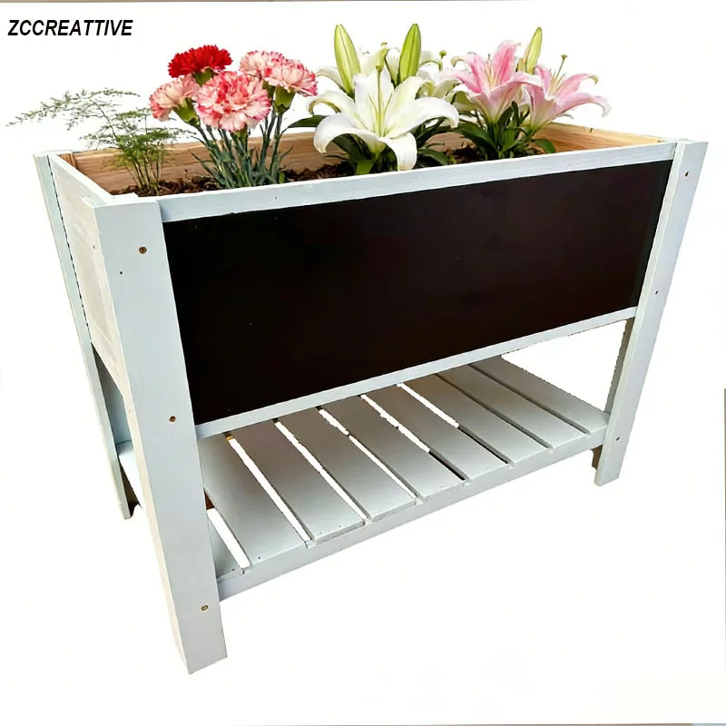 ZCCREATTIVE Outdoor Wooden Raised Garden Bed Kids Planter Box For Vegetables Herbs Flowers - Patio Garden Decoration Flower Pot
ZCCREATTIVE Outdoor Wooden Raised Garden Bed Kids Planter Box For Vegetables Herbs Flowers - Patio Garden Decoration Flower Pot
