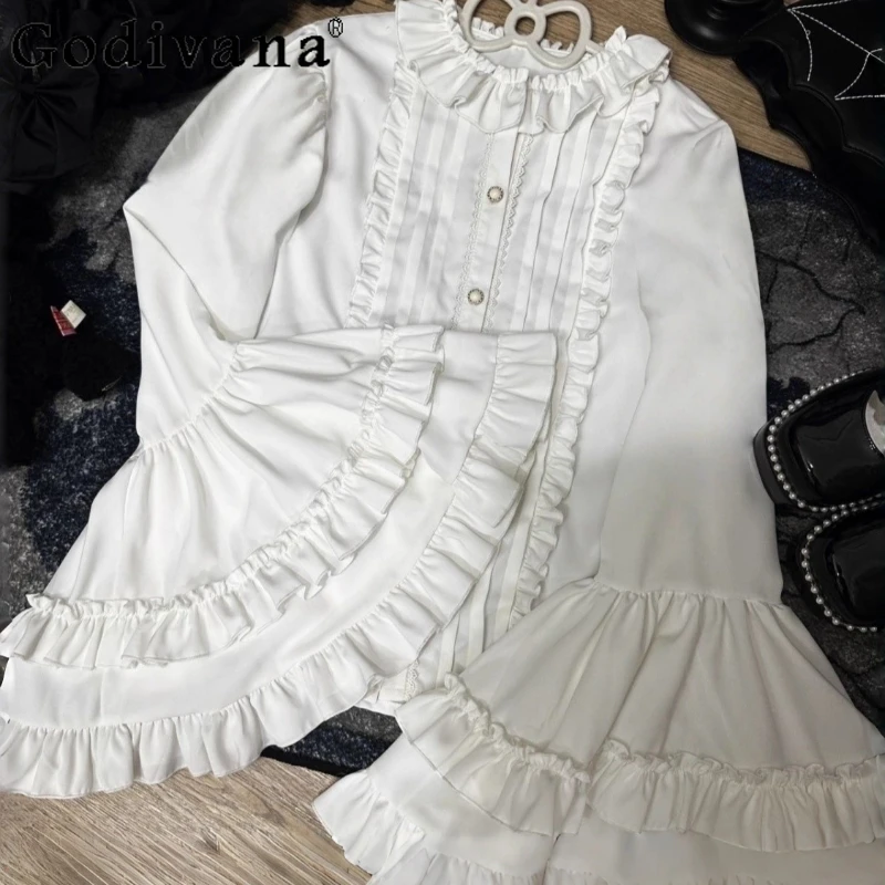 Halloween Lolita Long Sleeve Shirt Women Lolita Long Sleeve Inner Wear Blouses Female Party Gothic Elegant Autumn Winter Top
Halloween Lolita Long Sleeve Shirt Women Lolita Long Sleeve Inner Wear Blouses Female Party Gothic Elegant Autumn Winter Top