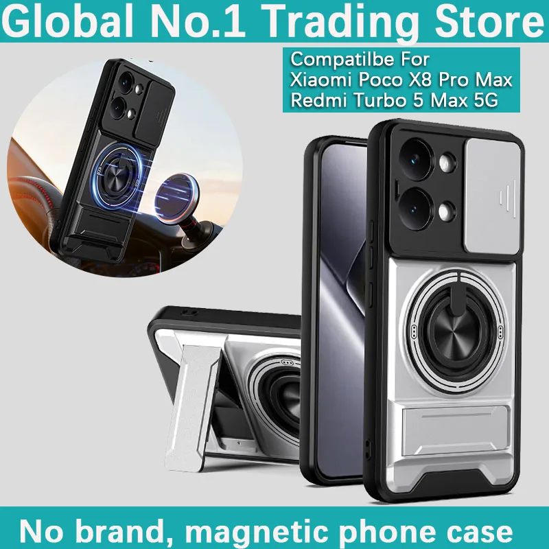 Чехол для Xiaomi Poco X8 Pro Max/Redmi Turbo 5 Max 5G, бронированный, из твердого TPU+PC пластика, с вращающимся кольцом-держателем и магнитным креплением.
Чехол для Xiaomi Poco X8 Pro Max/Redmi Turbo 5 Max 5G, бронированный, из твердого TPU+PC пластика, с вращающимся кольцом-держателем и магнитным креплением.