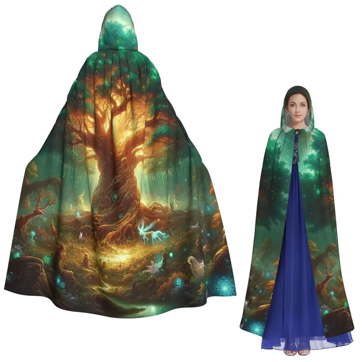 Enchanted Tree Of Life Long Hooded Cloak Witch Medieval Costume Cosplay Cape HalloweenVampire Adult Unisex
Enchanted Tree Of Life Long Hooded Cloak Witch Medieval Costume Cosplay Cape HalloweenVampire Adult Unisex