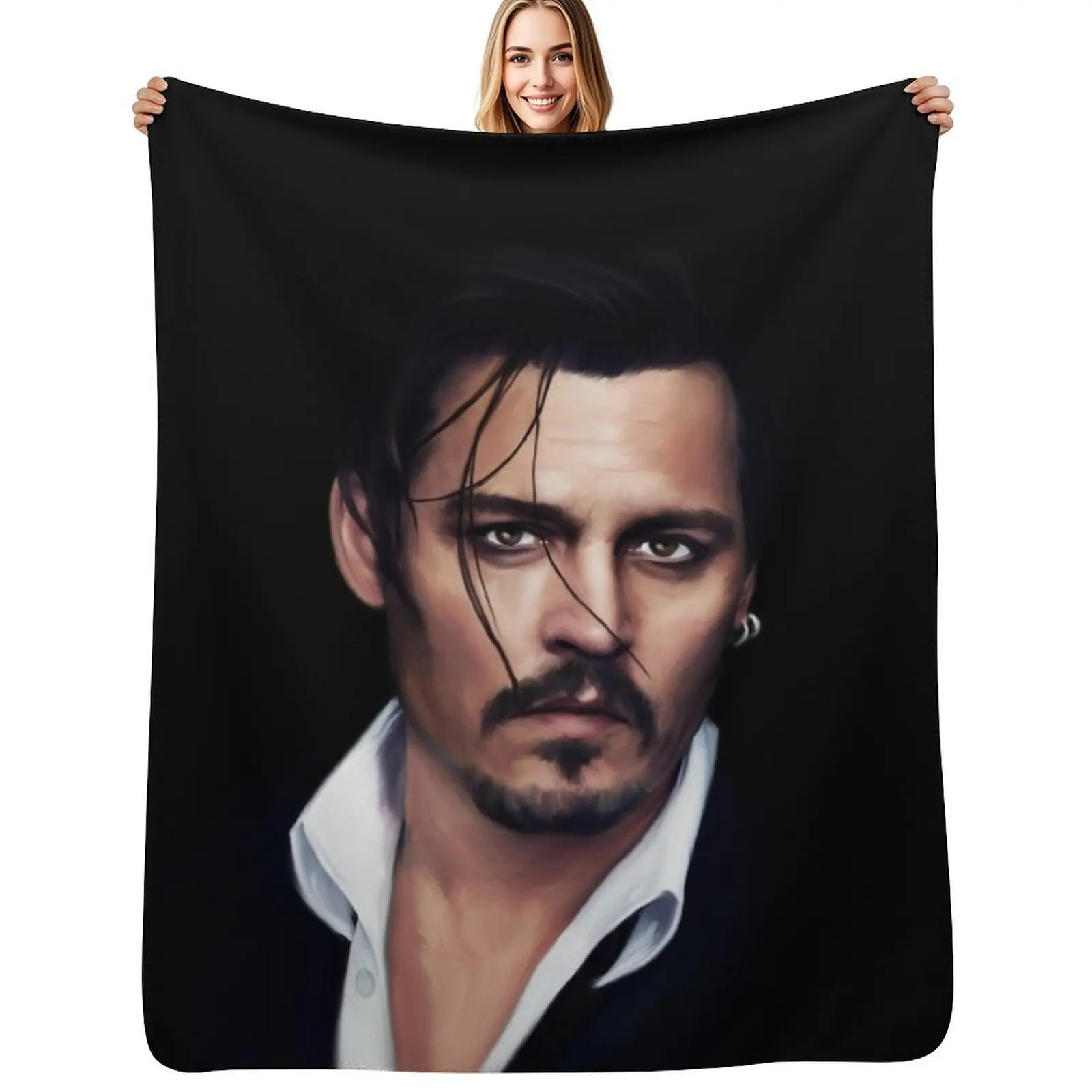 Johnny Depp Throw Blanket Fuzzy Plush Throw Blanket for Sofa Chair
Johnny Depp Throw Blanket Fuzzy Plush Throw Blanket for Sofa Chair