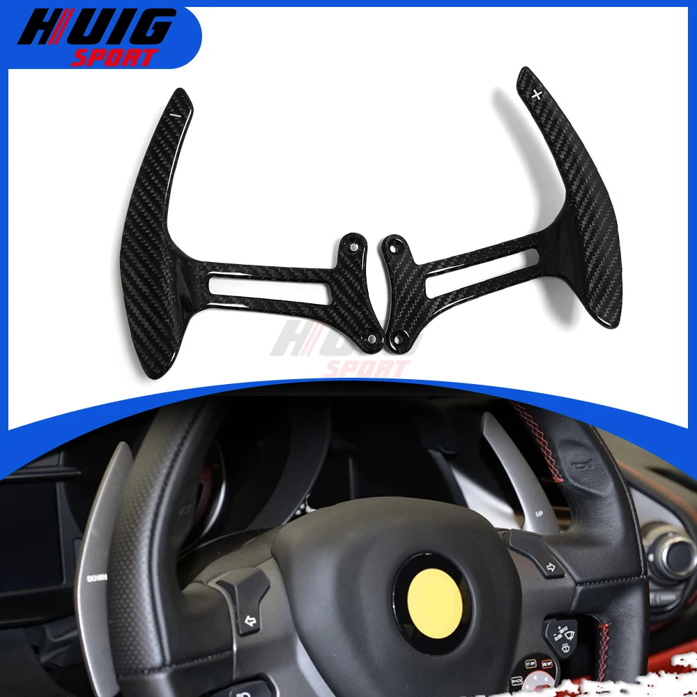 Replacement Carbon Fiber Car Steering Wheel Shift Paddle DSG Extended Cover Trim Accessories For Ferrari 488 GTB SPIDER 2016-21
Replacement Carbon Fiber Car Steering Wheel Shift Paddle DSG Extended Cover Trim Accessories For Ferrari 488 GTB SPIDER 2016-21