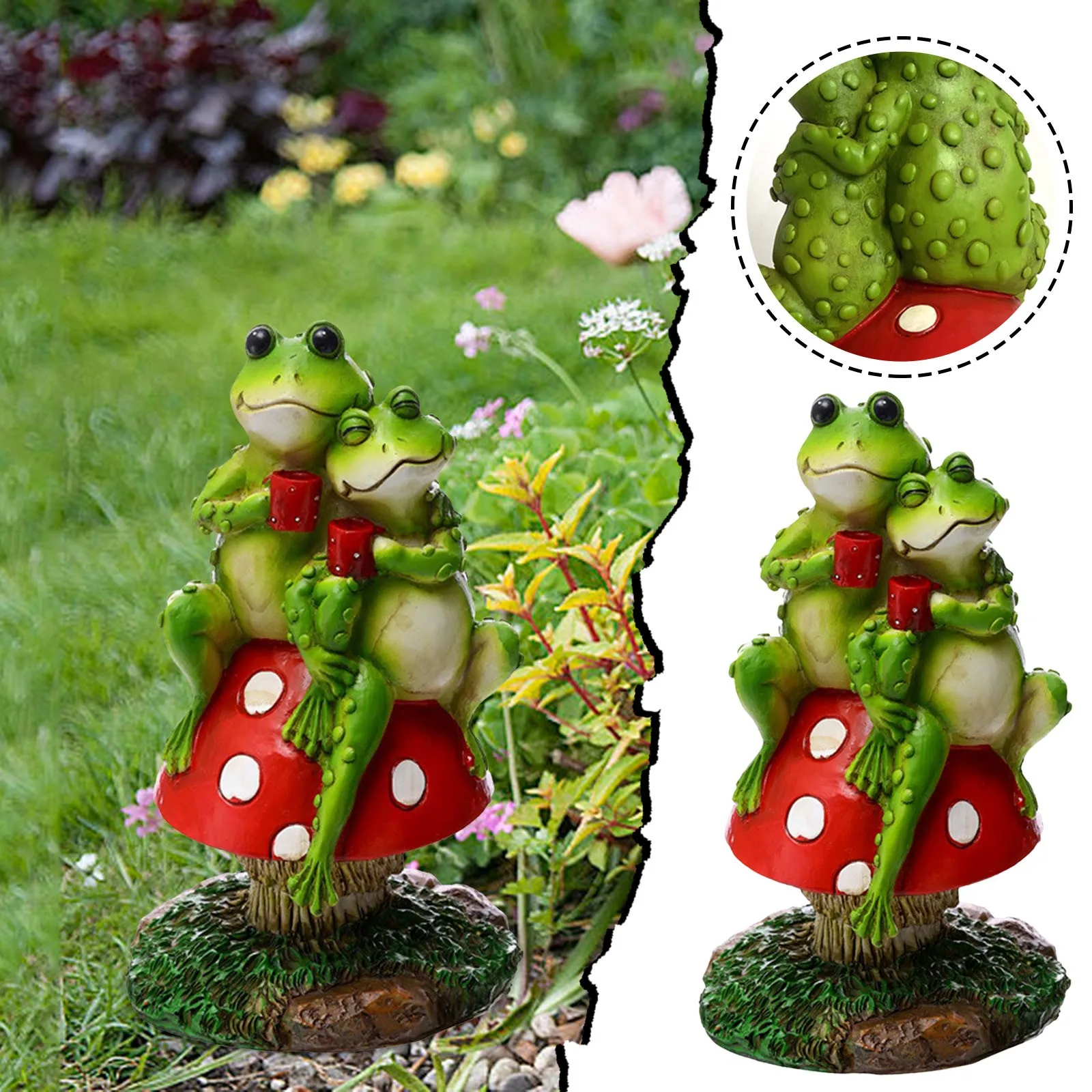 Frog Couple Sitting Garden Statue Decoration Piece Resin Handicraft Decoration Micro Sculpture Wolf Ornament
Frog Couple Sitting Garden Statue Decoration Piece Resin Handicraft Decoration Micro Sculpture Wolf Ornament
