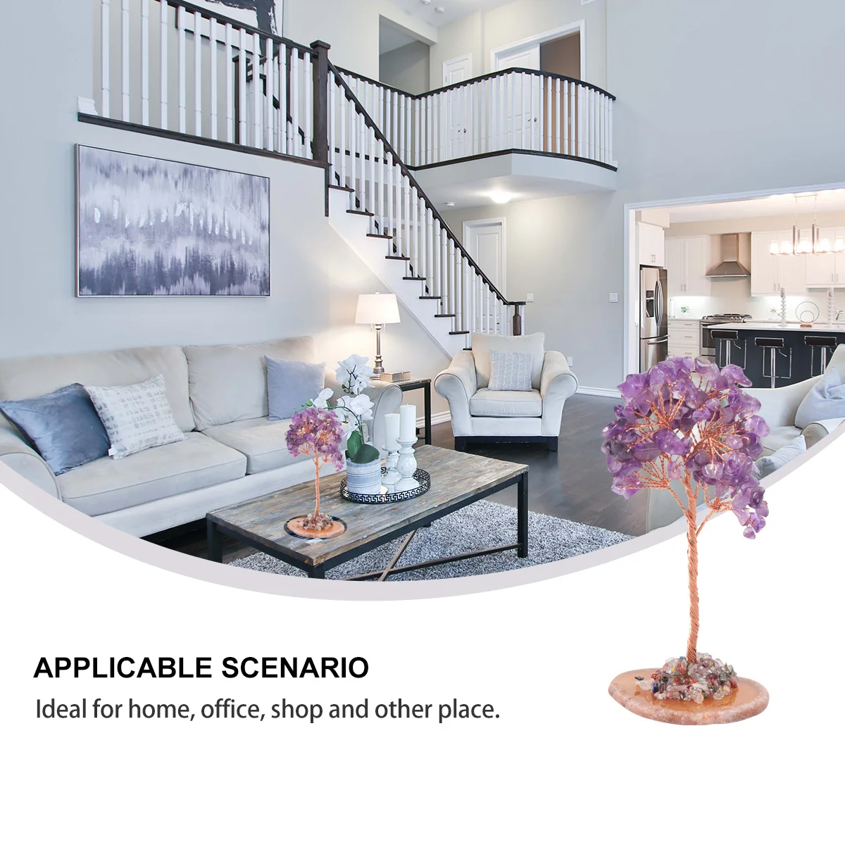 1Pcs Purple Crystal Money Tree Natural White Crystal Feng Shui Ornament for Home Office Desktop Decoration Lucky Wealth Charm 
1Pcs Purple Crystal Money Tree Natural White Crystal Feng Shui Ornament for Home Office Desktop Decoration Lucky Wealth Charm