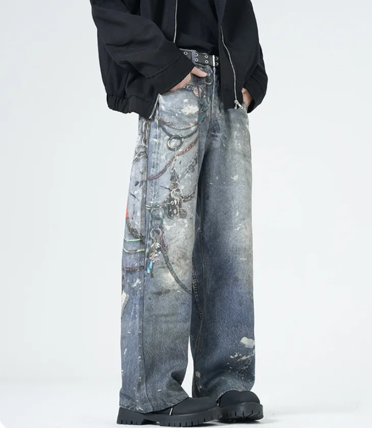 Digital Printed Denim Pants Men Loose Vintage Streetwear High Quality Jeans Fashion Unisex Oversize Casual Graphics Jeans w863
Digital Printed Denim Pants Men Loose Vintage Streetwear High Quality Jeans Fashion Unisex Oversize Casual Graphics Jeans w863