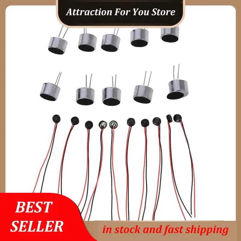 Hot Selling 20 Pcs Electret Condenser Miniphone For PC Phone MP3 MP4, 10 Pcs 9.7X7mm & 10Pcs 4X2mm
Hot Selling 20 Pcs Electret Condenser Miniphone For PC Phone MP3 MP4, 10 Pcs 9.7X7mm & 10Pcs 4X2mm