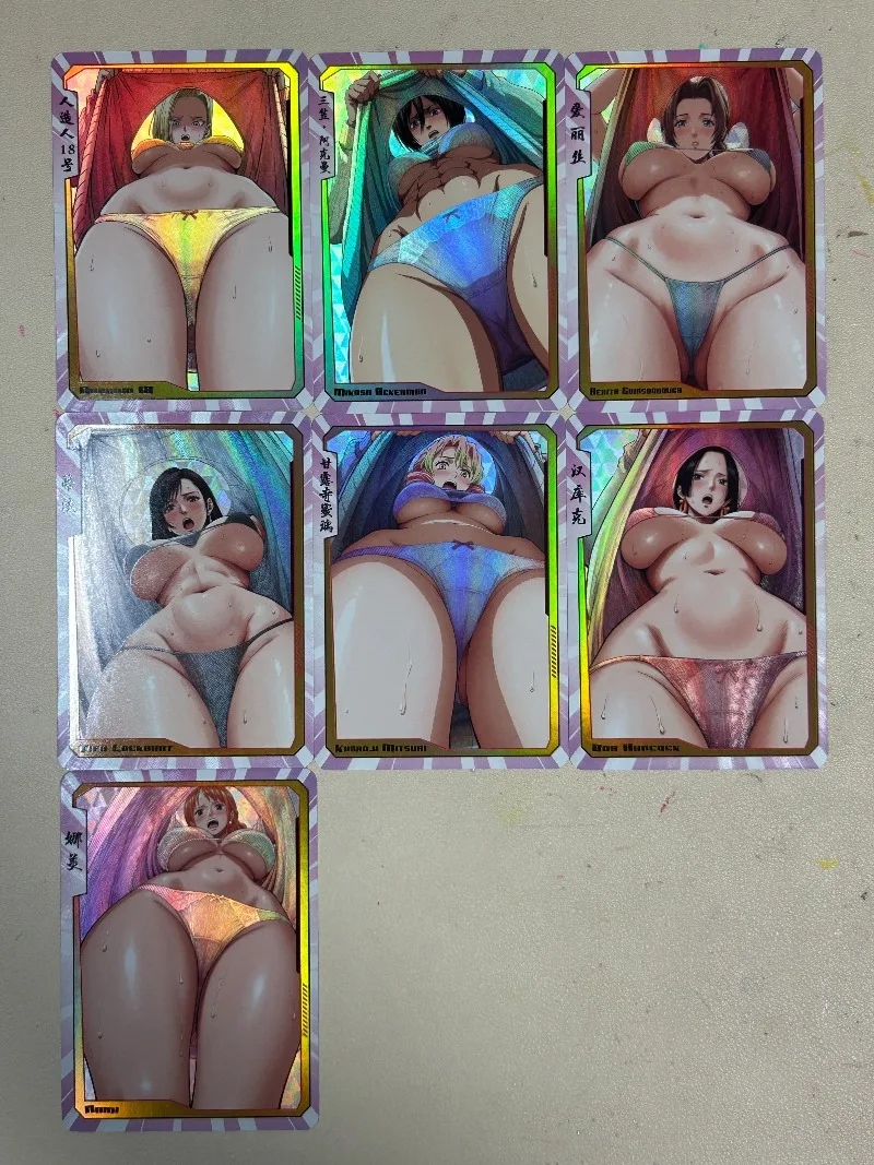 7Pcs Game Anime Collection Cos Android 18 Mikasa·Ackerman Kanroji Mitsuri Boa·Hancock Nami Etc. 88x63mm Diy Card Present
7Pcs Game Anime Collection Cos Android 18 Mikasa·Ackerman Kanroji Mitsuri Boa·Hancock Nami Etc. 88x63mm Diy Card Present