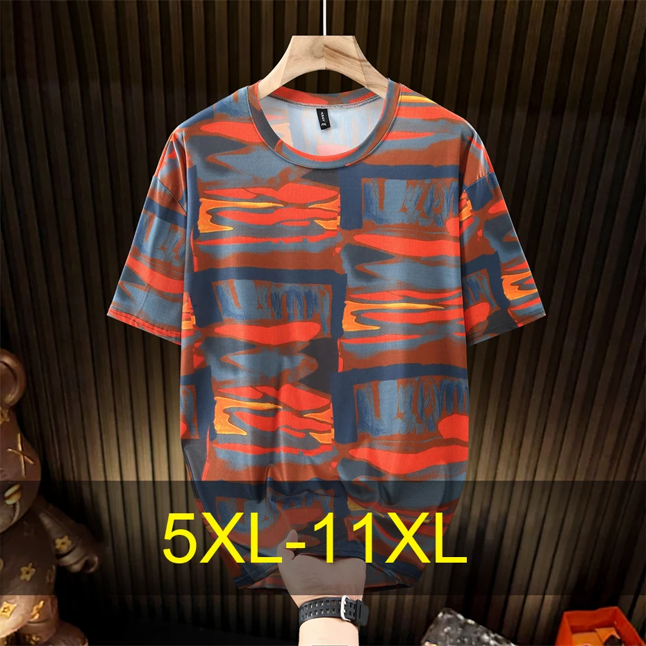 11XL 10XL Plus Size T-shirt Men Summer Short Sleeve Tops Tees Fashion Casual Print Tshirt Male Big Size 11XL
11XL 10XL Plus Size T-shirt Men Summer Short Sleeve Tops Tees Fashion Casual Print Tshirt Male Big Size 11XL