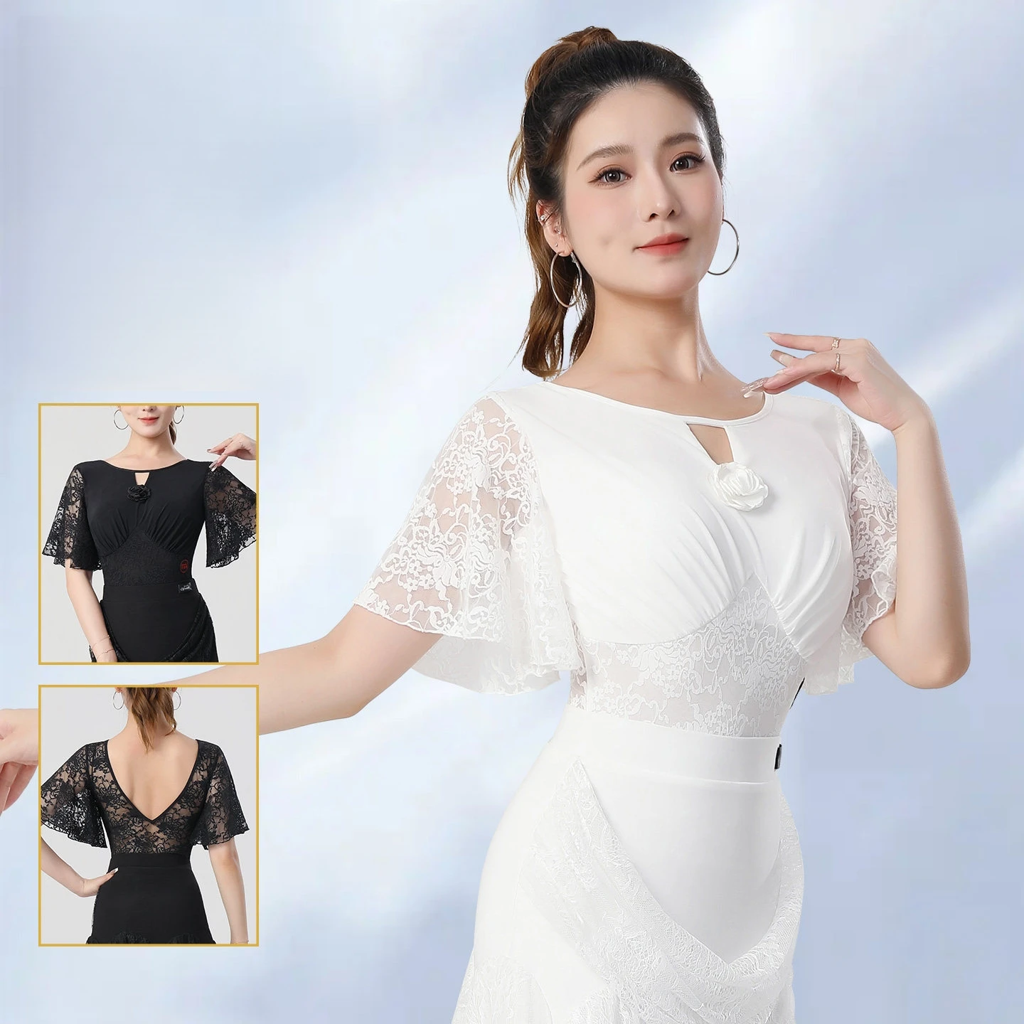 Ballroom Dance Tops Women's New Jumpsuit Adult Ballroom Dance Tops Professional Dance Practice Clothes Short-sleeved
Ballroom Dance Tops Women's New Jumpsuit Adult Ballroom Dance Tops Professional Dance Practice Clothes Short-sleeved
