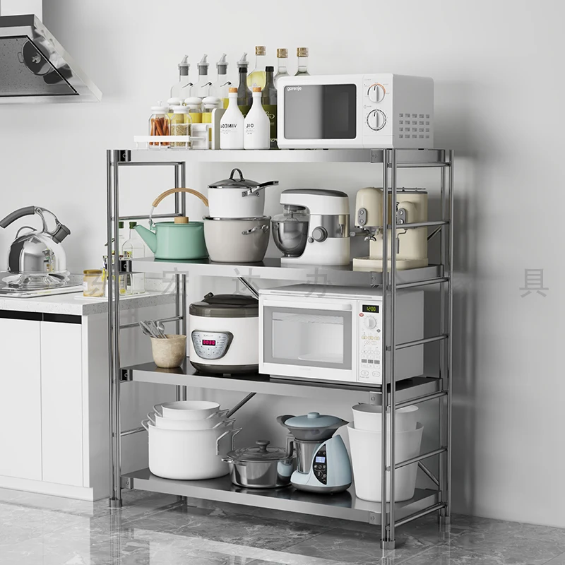 Stainless steel rack Floor-to-ceiling multi-layer simple adjustable storage rack Household kitchen Microwave oven Storage rack
Stainless steel rack Floor-to-ceiling multi-layer simple adjustable storage rack Household kitchen Microwave oven Storage rack